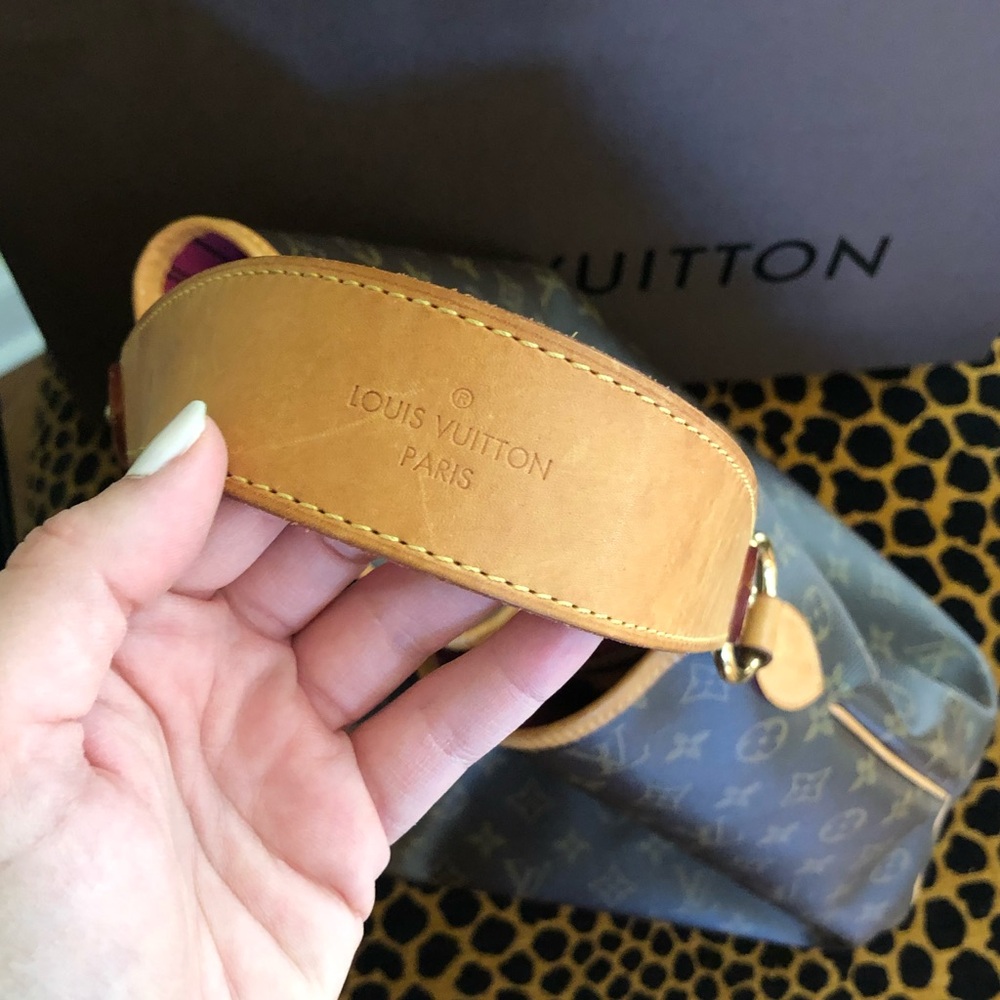 Louis Vuitton Delightful MM Monogram Shoulder Bag with Pink Interior - Picture 4 of 8